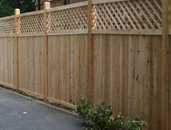 Wood - Privacy Cross Lattice - 2 Line Post